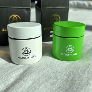 NWT GREEN & WHITE Alchemy Jar